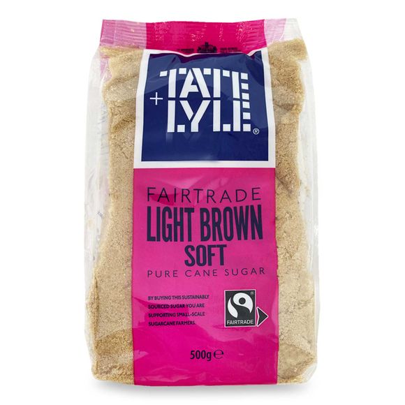 Tate & Lyle Fairtrade Light Brown Soft Pure Cane Sugar 500g